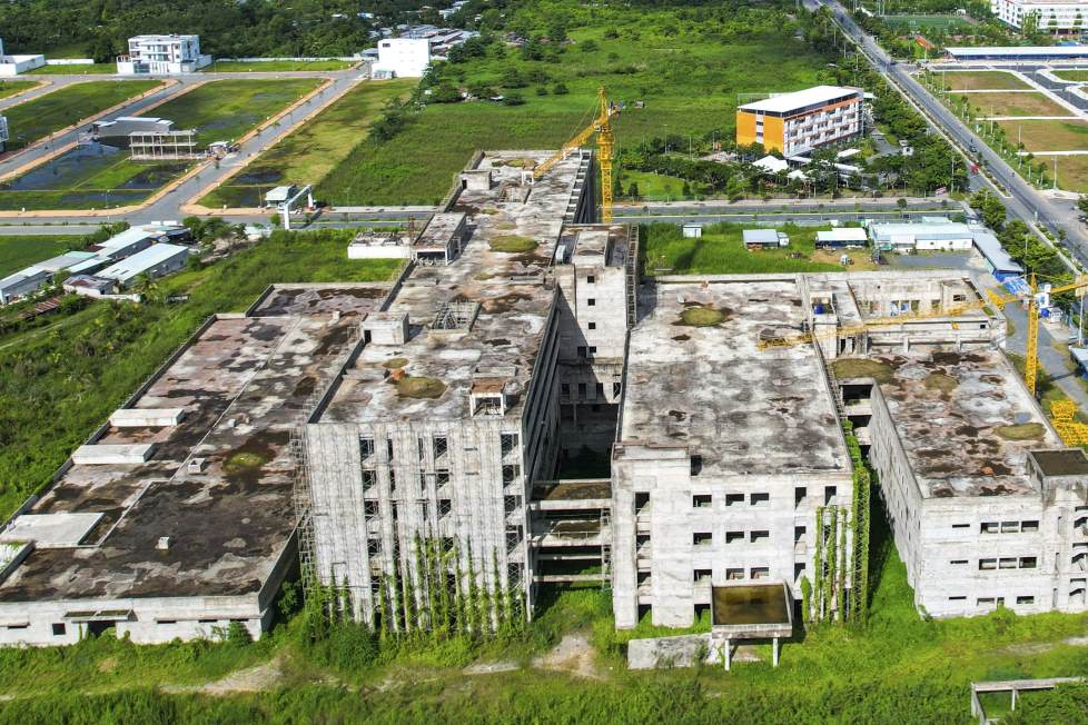 Dự án bệnh viện Ung bướu TP Cần Thơ. Ảnh: Tạ Quang