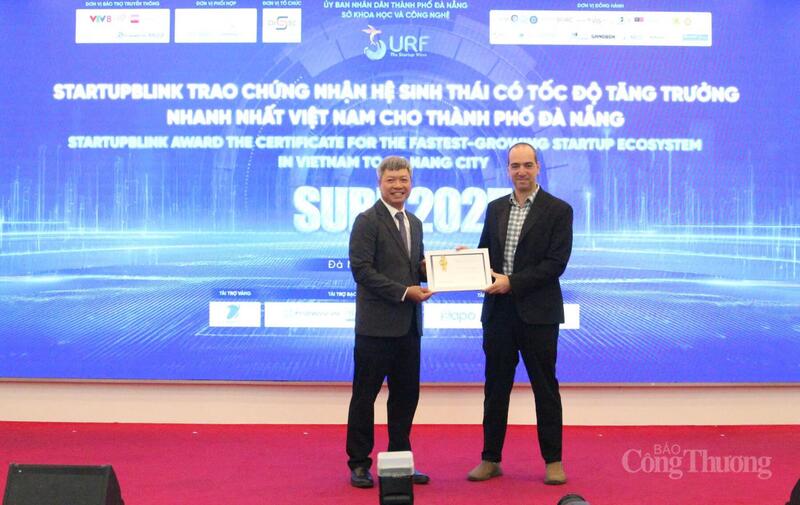 Thành phố Đà Nẵng đã đón nhận chứng nhận công nhận 1 trong 12 hệ sinh thái năng động nhất toàn cầu và có tốc độ tăng trưởng nhanh nhất Việt Nam trong năm 2025 do StartupBlink bình chọn