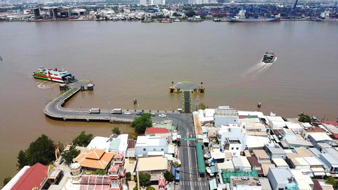 Hiện trạng vị trí xây dựng cầu thay phà Cát Lái nối TPHCM và Đồng Nai. Ảnh: Hà Anh Chiến