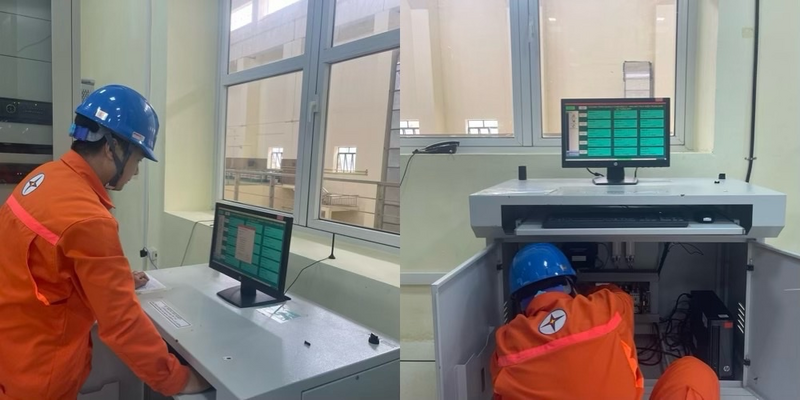 CBCNV Công ty đang sửa chữa bảo dưỡng hệ thống thống cảnh báo khẩn cấp EPP