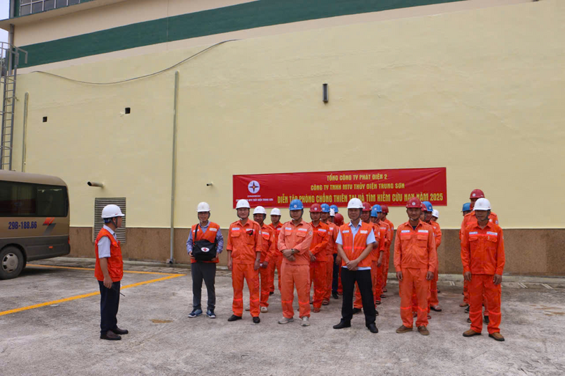 CBCNV Công ty tham gia diễn tập PCTT & TKCN năm 2025