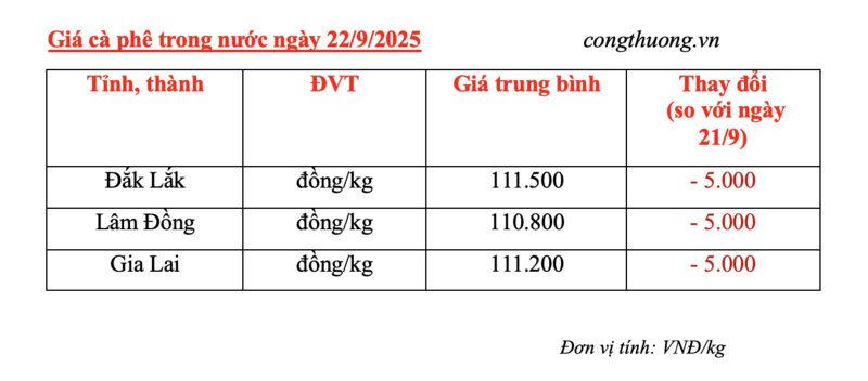 Giá cà phê hôm nay 22/9/2025: Trong nước trên đà giảm sâu - 4