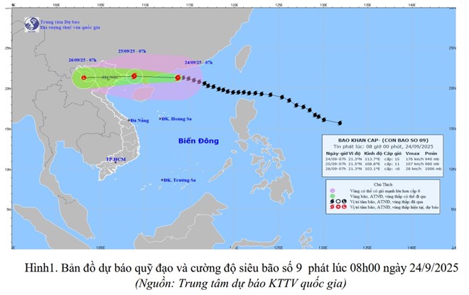 Thanh Hóa cảnh báo ảnh hưởng bão số 9 dù bão đang suy yếu dần