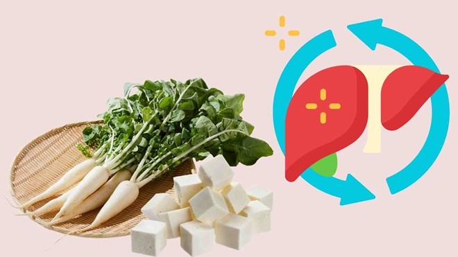 Cách đơn giản để dùng củ cải trắng giải độc gan