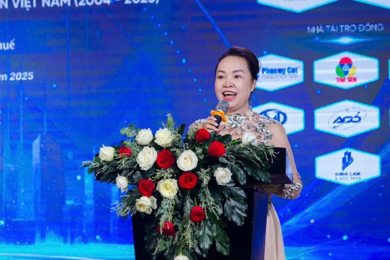 Bà Lê Thị Thu Hương, Chủ tịch HTCAA phát biểu tại sự kiện.