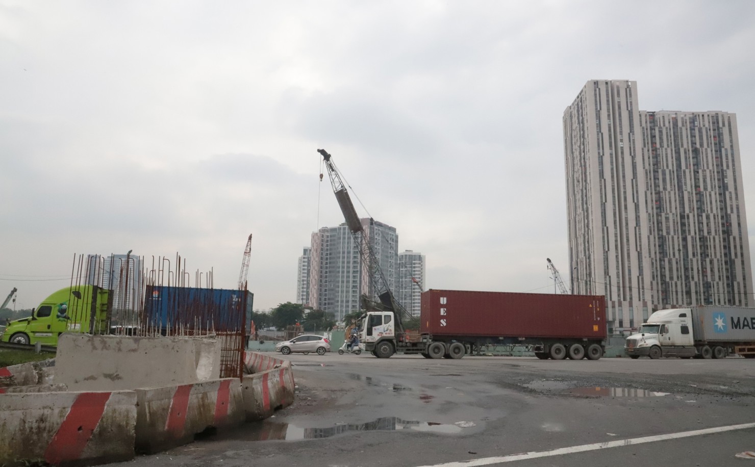 Dự án nút giao vòng xoay An Phú, công trình trọng điểm nhưng triển khai ì ạch. Ảnh: Phạm Thọ