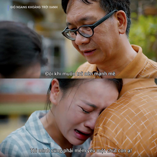 Phân cảnh tâm sự của bố con Mỹ Anh lấy đi nước mắt của khán giả. Ảnh: VFC