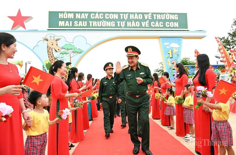 Lễ khánh thành và bàn giao Trường Mầm non Sao Mai thuộc Đoàn Kinh tế - Quốc phòng 75 quản lý.