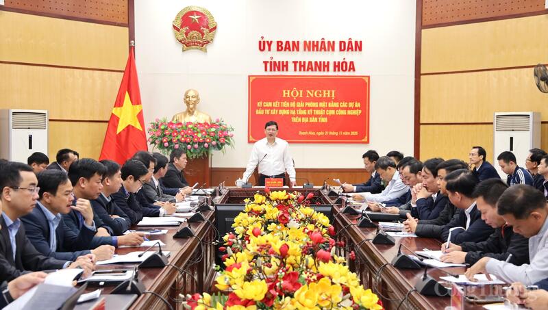 Ông Mai Xuân Liêm - Phó Chủ tịch UBND tỉnh Thanh Hóa phát biểu tại hội nghị.