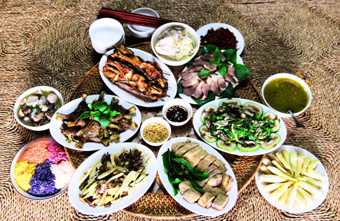 Văn hóa ẩm thực của đồng bào các dân tộc ở Lào Cai có bề dày truyền thống, đa dạng, phong phú. Ảnh: Hoàng Thu