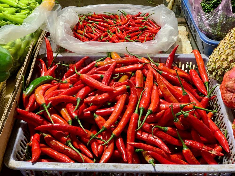 Giá ớt tại Đà Nẵng lên đến 150.000 đồng/kg. Ảnh: Thanh Huyền