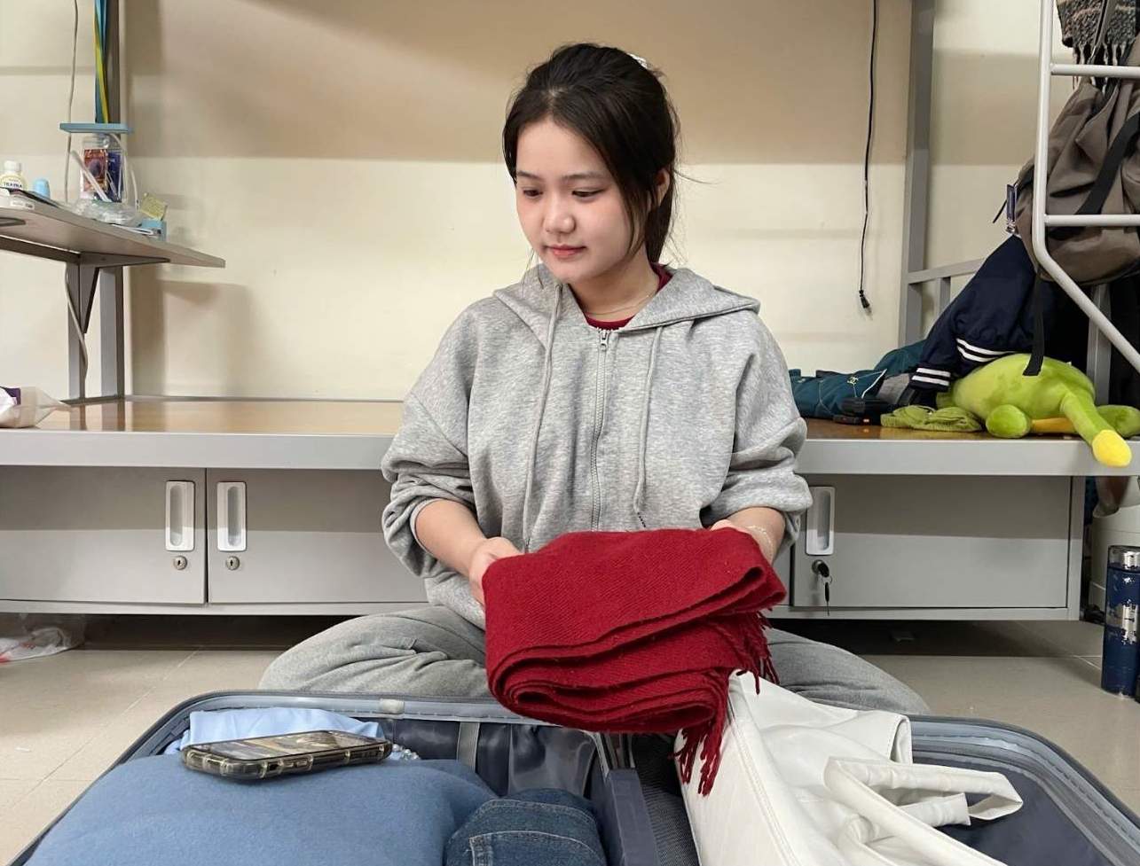 Chuyến đi Mộc Châu đầu năm của Thu Hiên không chỉ là dịp để vui chơi mà còn là lưu giữ kỉ niệm cùng bạn bè. Ảnh: Nhân vật cung cấp