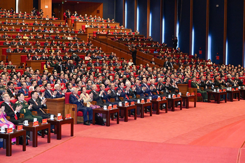 Các đại biểu dự Đại hội XIV của Đảng.