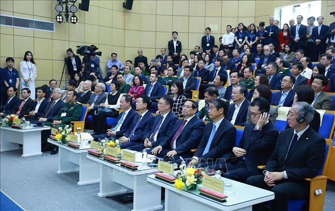 Thủ tướng Phạm Minh Chính tham dự “Diễn đàn vũ trụ Việt Nam - Nhật Bản 2026: Hợp tác cho kỷ nguyên mới”. Ảnh: Dương Giang/TTXVN