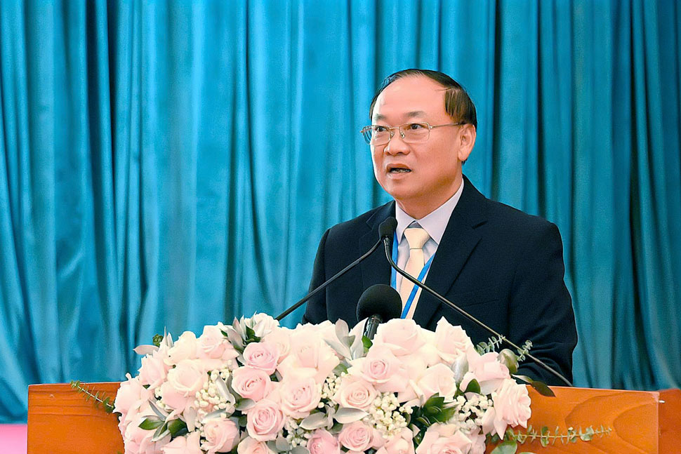 Bí thư Tỉnh ủy Gia Lai Thái Đại Ngọc phát biểu. Ảnh: BTC