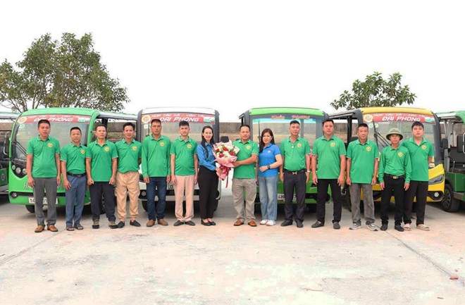 Ra mắt Nghiệp đoàn xe điện xanh đầu tiên tại Quảng Ninh