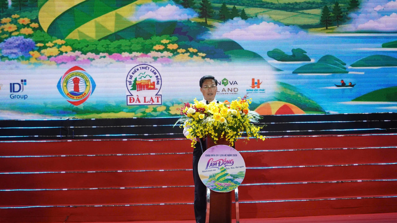 Ông Đinh Văn Tuấn, Phó Chủ tịch UBND tỉnh Lâm Đồng phát biểu khai mạc