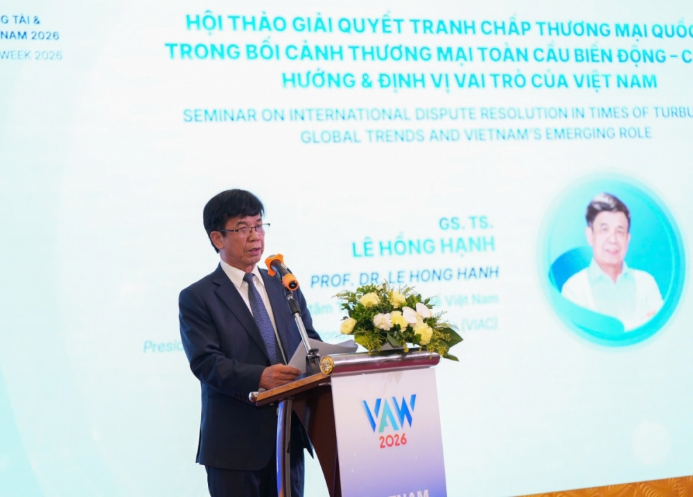 GS.TS. Lê Hồng Hạnh, Chủ tịch Trung tâm Trọng tài Quốc tế Việt Nam (VIAC)