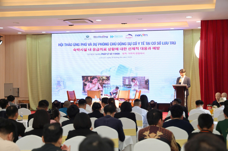 Hội thảo nhằm nâng cao năng lực ứng phó với các tình huống y tế khẩn cấp, đồng thời thúc đẩy xây dựng môi trường du lịch an toàn và có trách nhiệm. Ảnh: HHDL