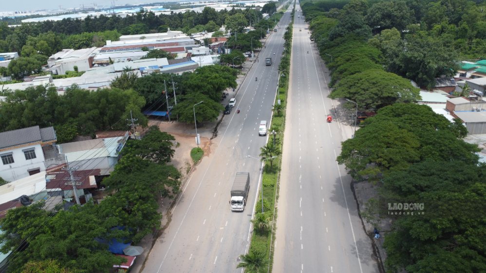 Đồng Nai đầu tư xây dựng thèm hơn 2,6km đường nhằm hoàn thiện trục đường 25C từ quốc lộ 51 đến khu vực cầu Cát Lái, kết nối TPHCM. Ảnh: HAC