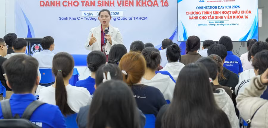 Những hoạt động tư vấn cho sinh viên Trường Cao đẳng Quốc tế TP.HCM. Ảnh NT.