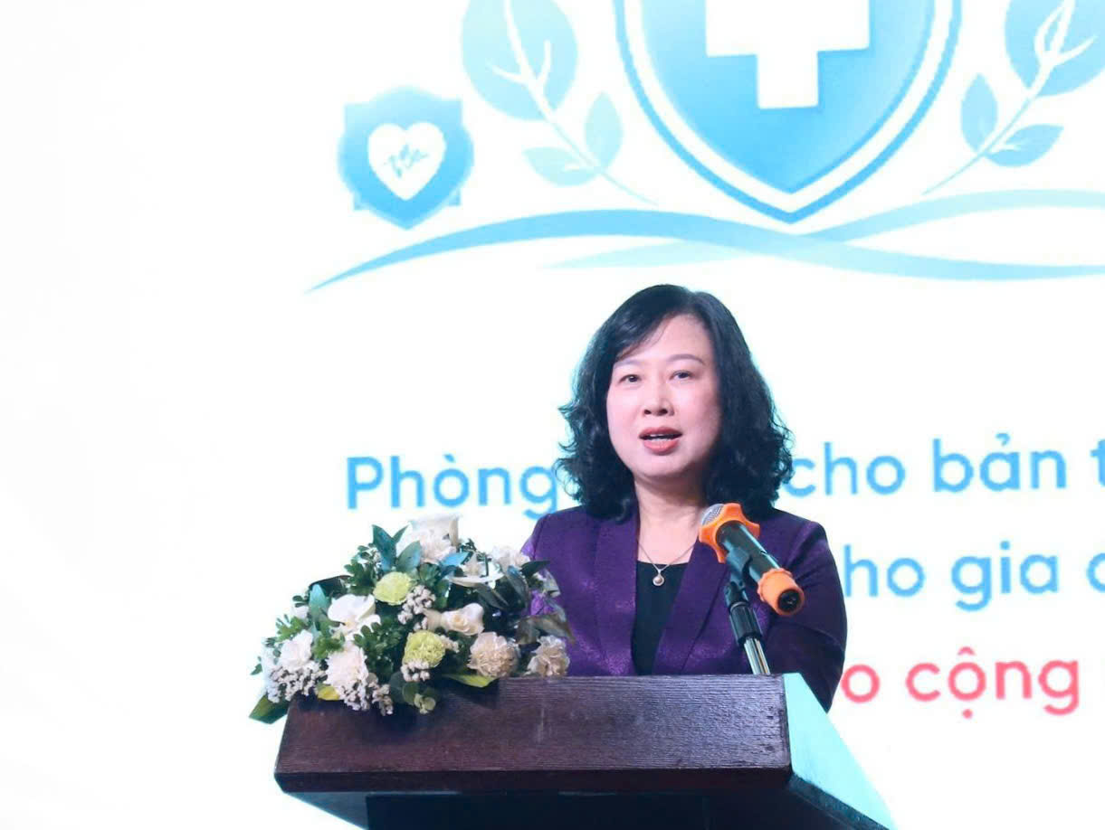 Bộ trưởng Bộ Y tế phát biểu tại buổi lễ ra mắt Quỹ Phòng bệnh. Ảnh: Lê Hảo. Bộ trưởng Bộ Y tế phát biểu tại buổi lễ ra mắt Quỹ Phòng bệnh. Ảnh: Lê Hảo.
