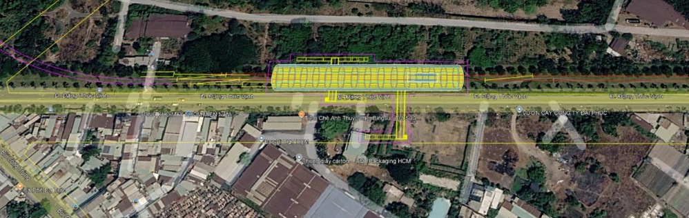 Vị trí Ga Đông Thạnh (ST00).   Ảnh: Liên danh tư vấn