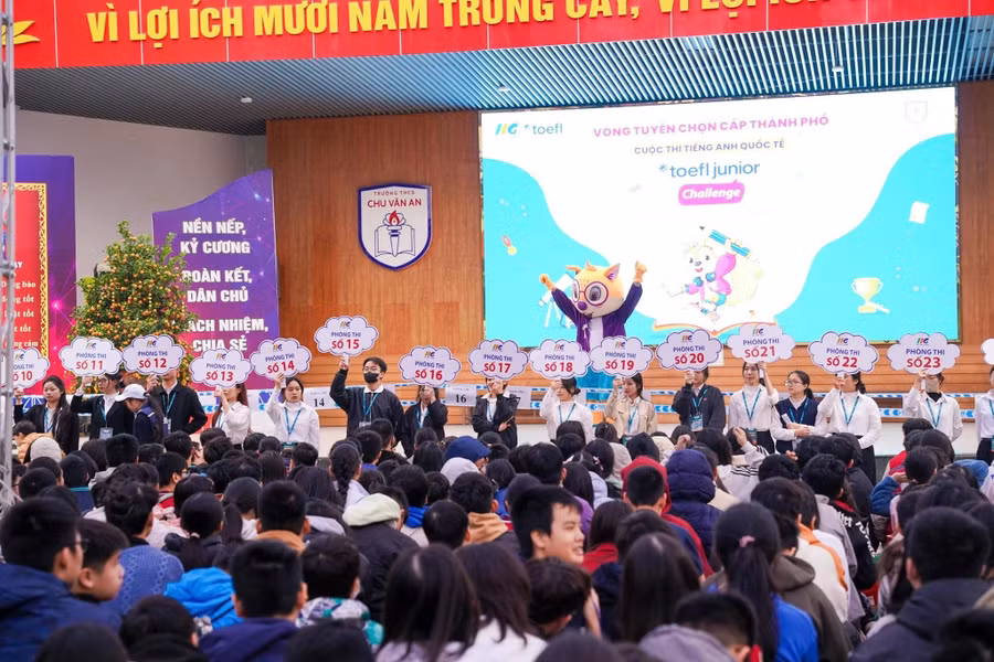 Không khí tại Vòng tuyển chọn cấp Thành phố Hà Nội - Cuộc thi tiếng Anh quốc tế TOEFL Challenge năm học 2025 - 2026 (Ảnh: IIG Việt Nam) img-1105.jpg